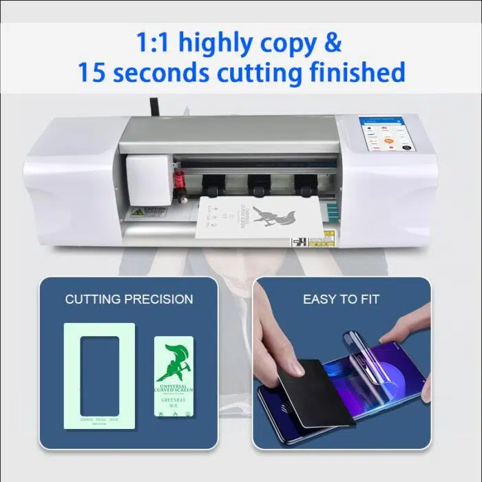 Produttore Fornitore Tpu Film Cutting Taglierina intelligente Proteggi schermo Macchina per tagliare - Image 5