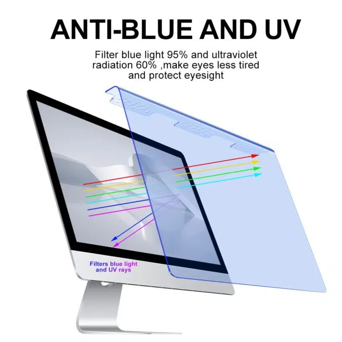 12" - 32" Computer Accessories Acrylic Anti Blue Light Screen Protector Anti UV Easy Move/On Laptop Screen Protector - Image 2