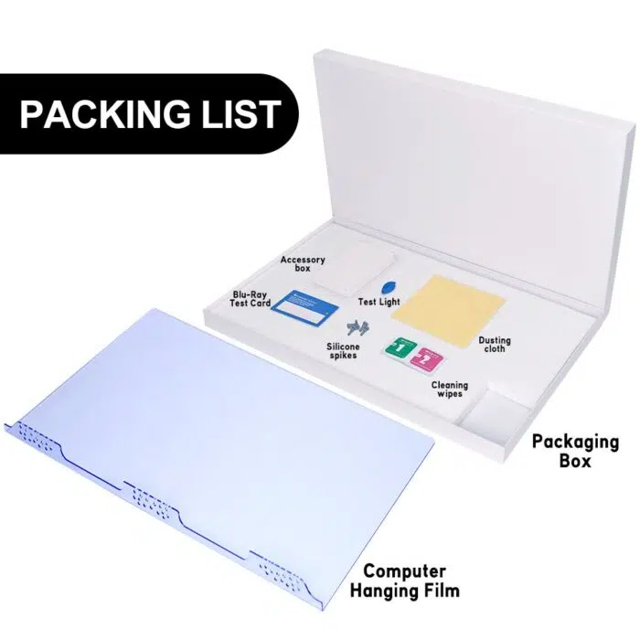 32 Inch On Removable Acrylic Anti Blue Light Filter Hanging Screen Protector Anti Glare Eye Screen Film Easy Removable - 영상 6