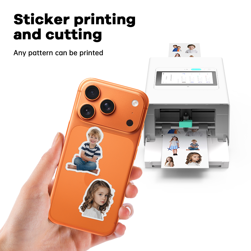 3-in-1 Thermal Dye-Sublimation Photo Mobile Phone Skin Sticker Printer and Cutting Machine for DIY Back Film Screen Protector - Image 4