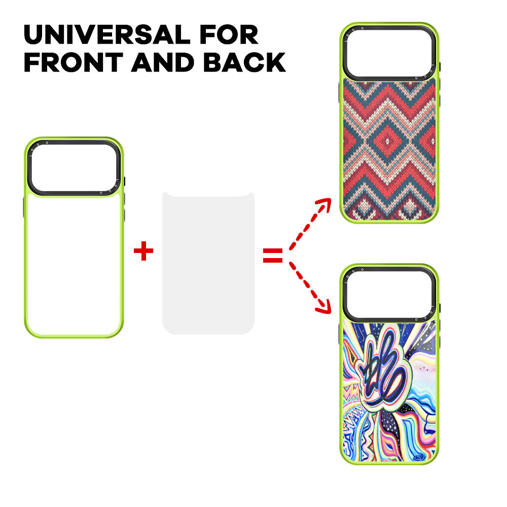 UV Printable Hot Pressing Printable Detachable Interchangeable PC Plate Wireless Charging Phone Case for Huawei Samsung iphone - Beeld 4