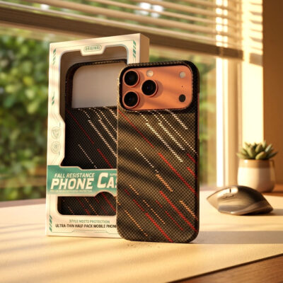 Real Carbon Fiber Phone Case for Iphone 18/17/17Air/17/18 Pro Max Magnetic Charging Lightweight Shockproof Back Cover