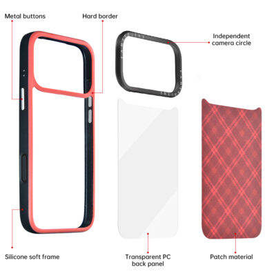 UV Printable Hot Pressing Printable Detachable Interchangeable PC Plate Wireless Charging Phone Case for Huawei Samsung iphone