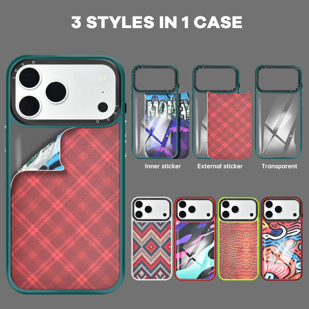 UV Printable Hot Pressing Printable Detachable Interchangeable PC Plate Wireless Charging Phone Case for Huawei Samsung iphone - Beeld 2