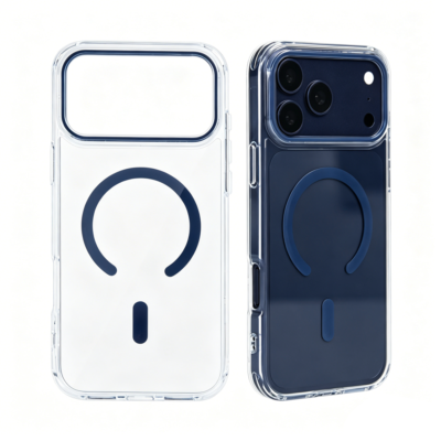 Acrylic Magnetic Phone Case for iPhone 15 16 17 18 Pro Max for Samsung S25 Transparent Clear Mobile Cover