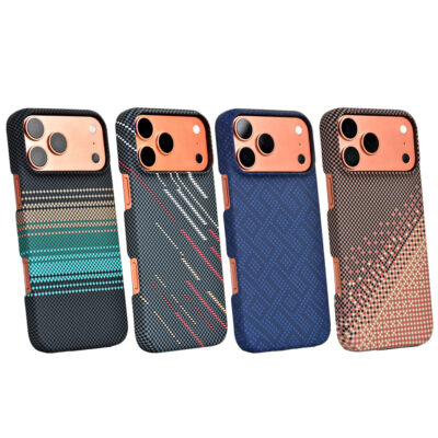 Carbon Fiber Magnetic Phone case for iphone 18 17 16 15 14 Camera protection Hybrid Tpu Pc Mobile Phone case for iphone 17 Pro