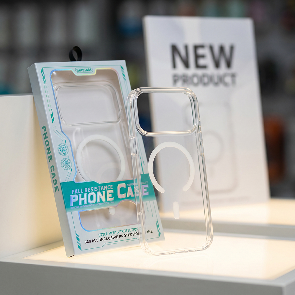 Magnetic Phone Case Compatible With Wireless Charger Hybrid Transparent Clear Shockproof Cove for iPhone E 16 Pro 17 air Pro Max - SARY 5