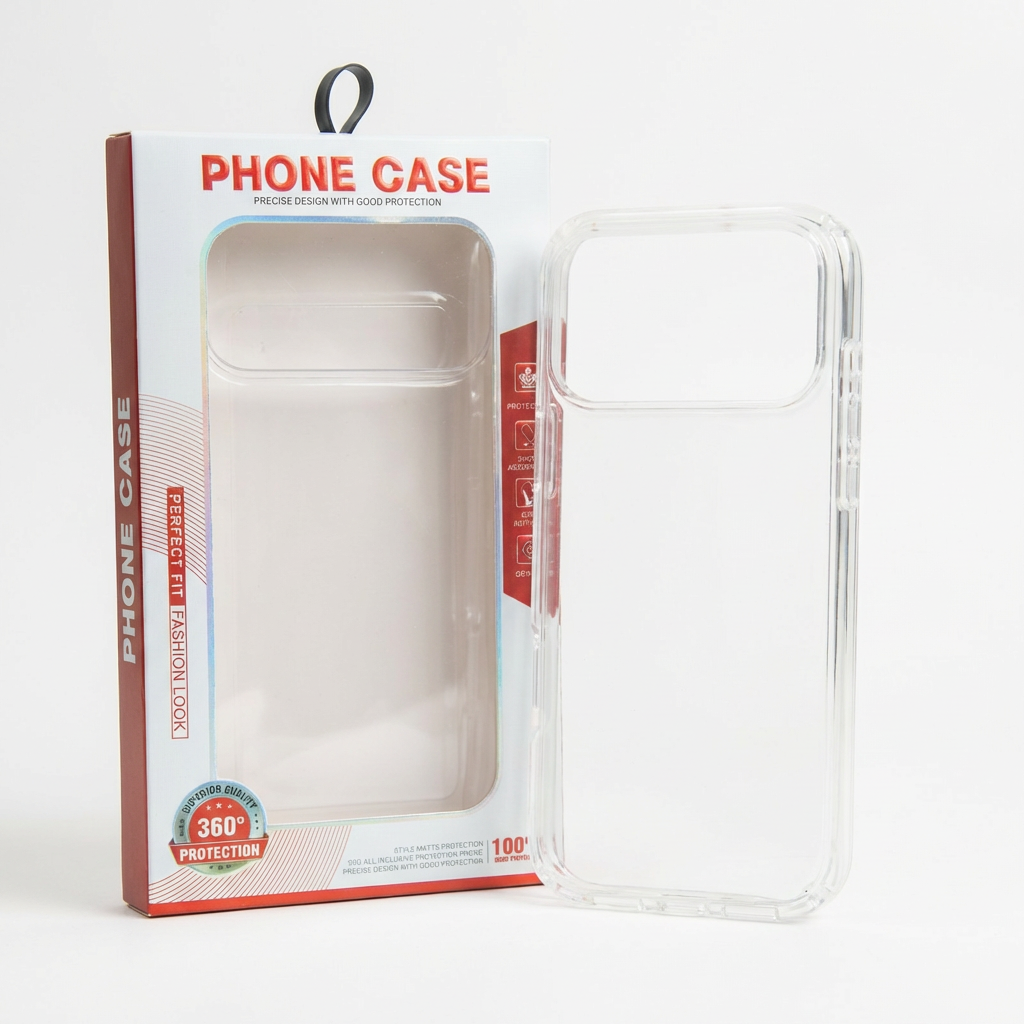 Premium PC Transparent Smartphone Cover Shockproof Clear Case for IPhone 12 13 14 15 16 17 Pro Max - Obraz 6
