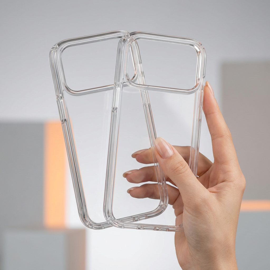 Phone Case PC Clear Mobile Cover Bulk for iPhone 12 13 15 16 17 Pro Max Smartphone Protective Cases - Obraz 5