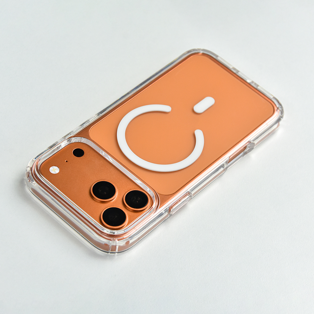 Magnetic Phone Case Compatible With Wireless Charger Hybrid Transparent Clear Shockproof Cove for iPhone E 16 Pro 17 air Pro Max - SARY 4