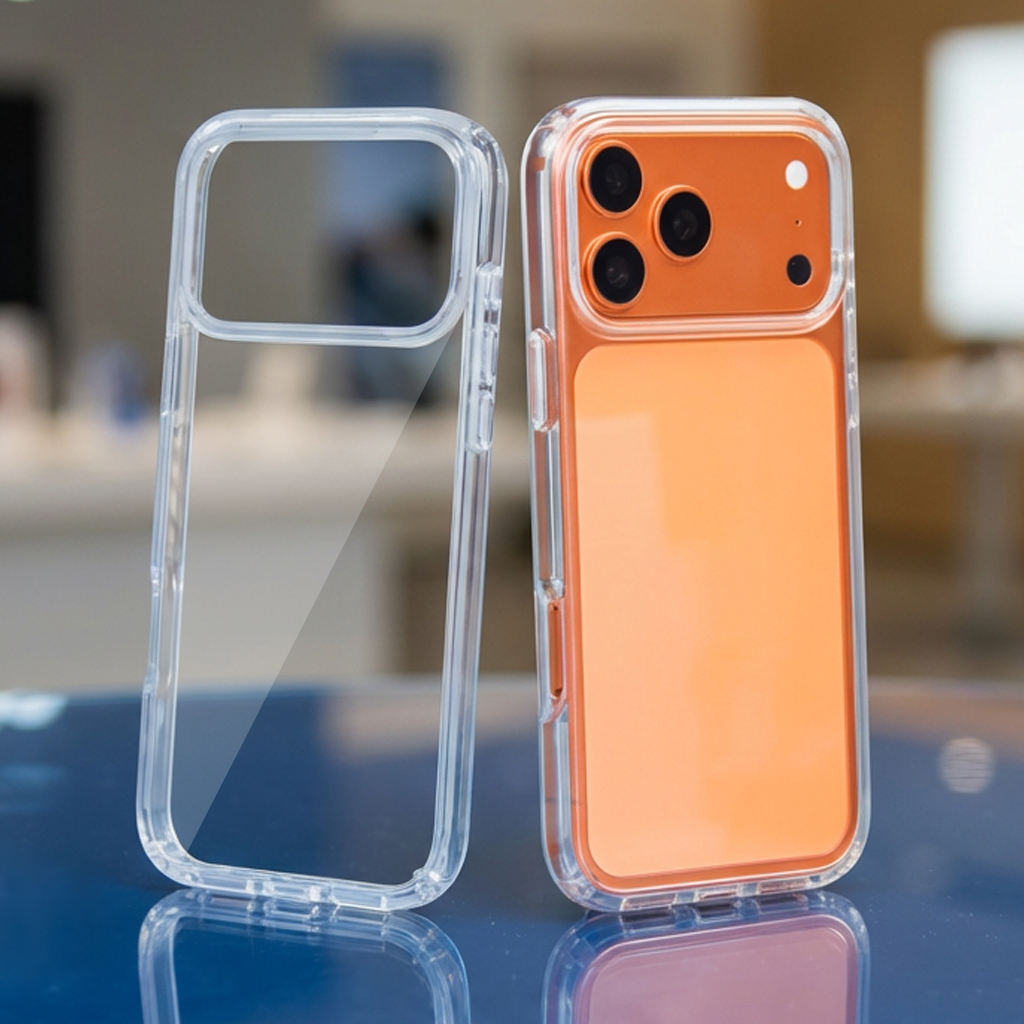 Phone Case PC Clear Mobile Cover Bulk for iPhone 12 13 15 16 17 Pro Max Smartphone Protective Cases - Obraz 3