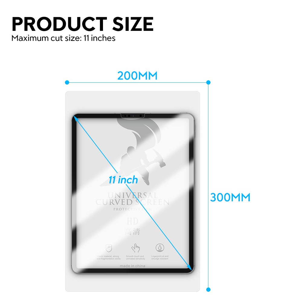 200*300mm Grade AAA Custom Hydrogel Screen Protector for Mobile Phones PPF Liquid Soft HD Matte Privacy UV EPU TPU Hydrogel Film - Kuva 2