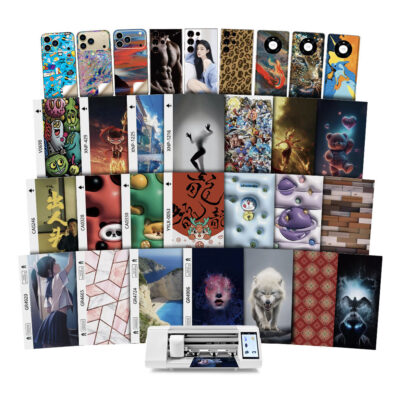 Custom Logo 3M Mobile Phone Back Film Cutting Machine Sheet Phone Sticker Anti Slip Leather Mobile Phone Back Skin