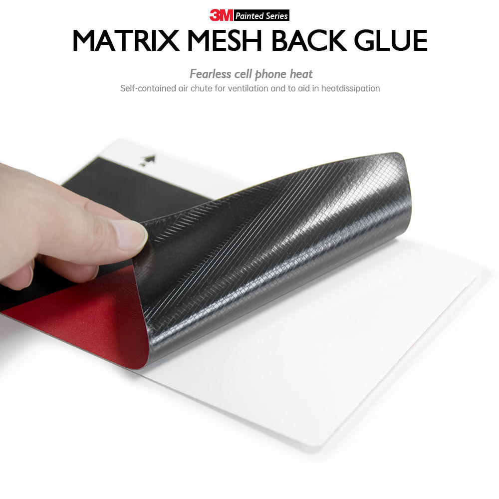 Custom Logo 3M Mobile Phone Back Film Cutting Machine Sheet Phone Sticker Anti Slip Leather Mobile Phone Back Skin - تصویر 3