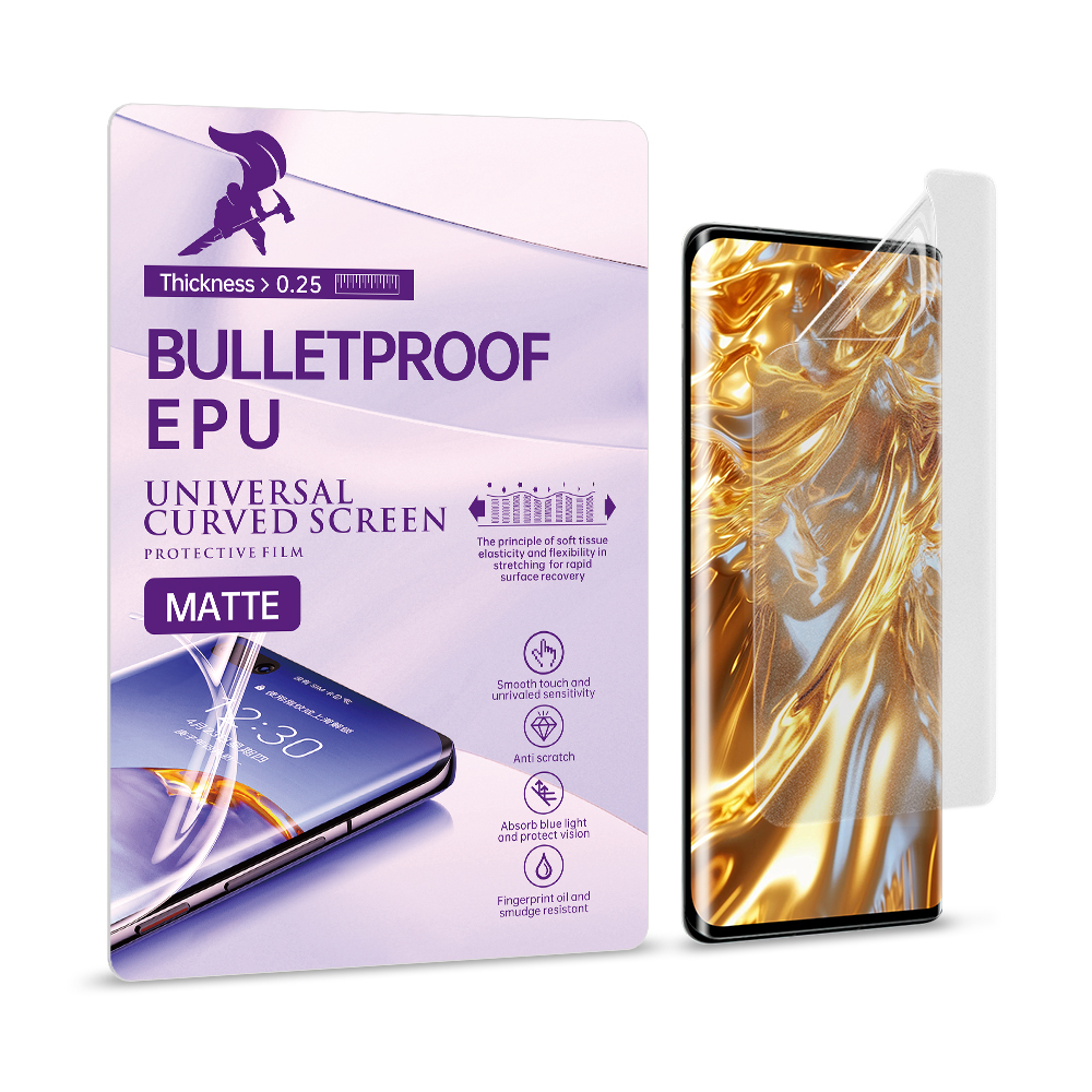 0.25mm Soft Hydrogel Matte EPU Screen Protector Material Film for Smart Mobile Phone
