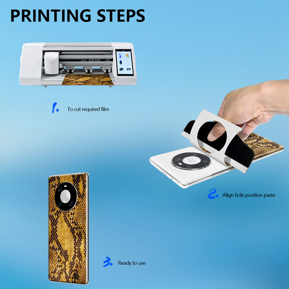 Mobile Phone Back Cover Film 3d Customized Back Sticker for Screen Protector Cutting Machine - تصویر 4