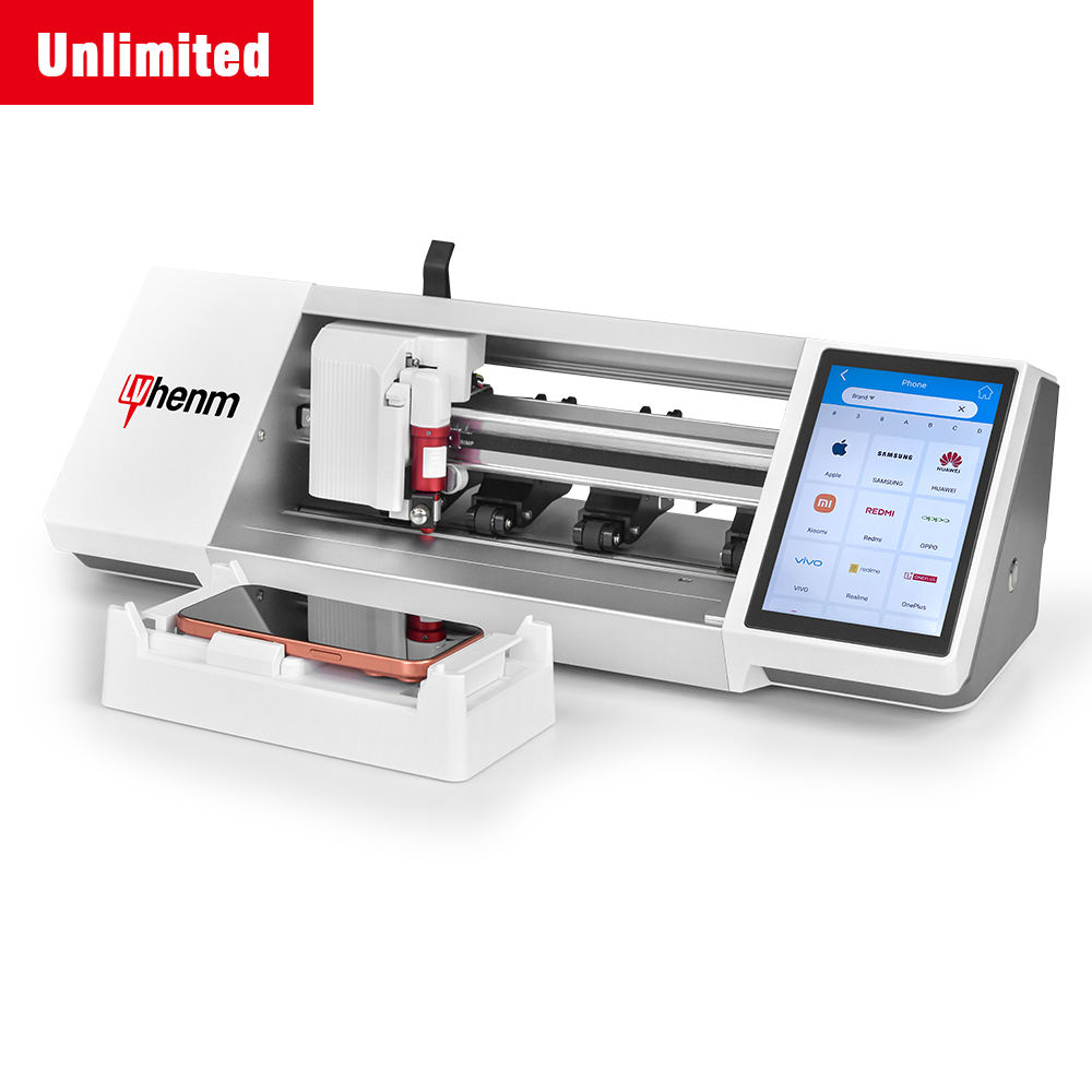 Customized Fully Automatic Mobile Phone 5H 7H 9H Screen Protector Cutting PET Hydrogel Film Skin Sticker Cut Plotter Machine