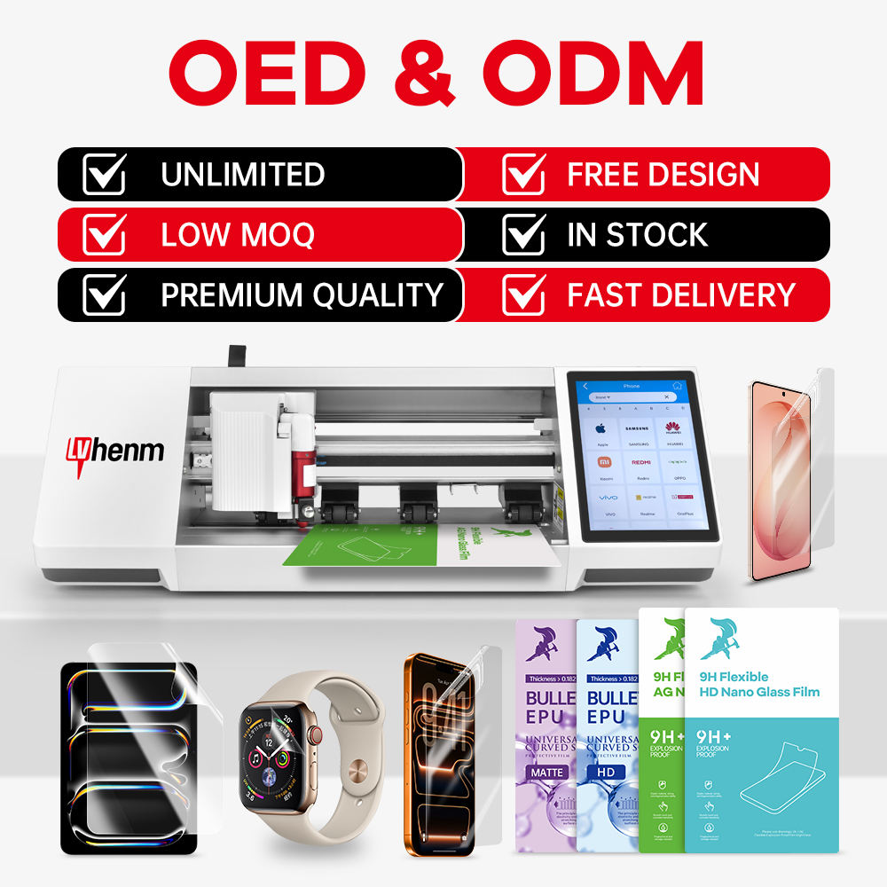Customized Fully Automatic Mobile Phone 5H 7H 9H Screen Protector Cutting PET Hydrogel Film Skin Sticker Cut Plotter Machine - Image 5