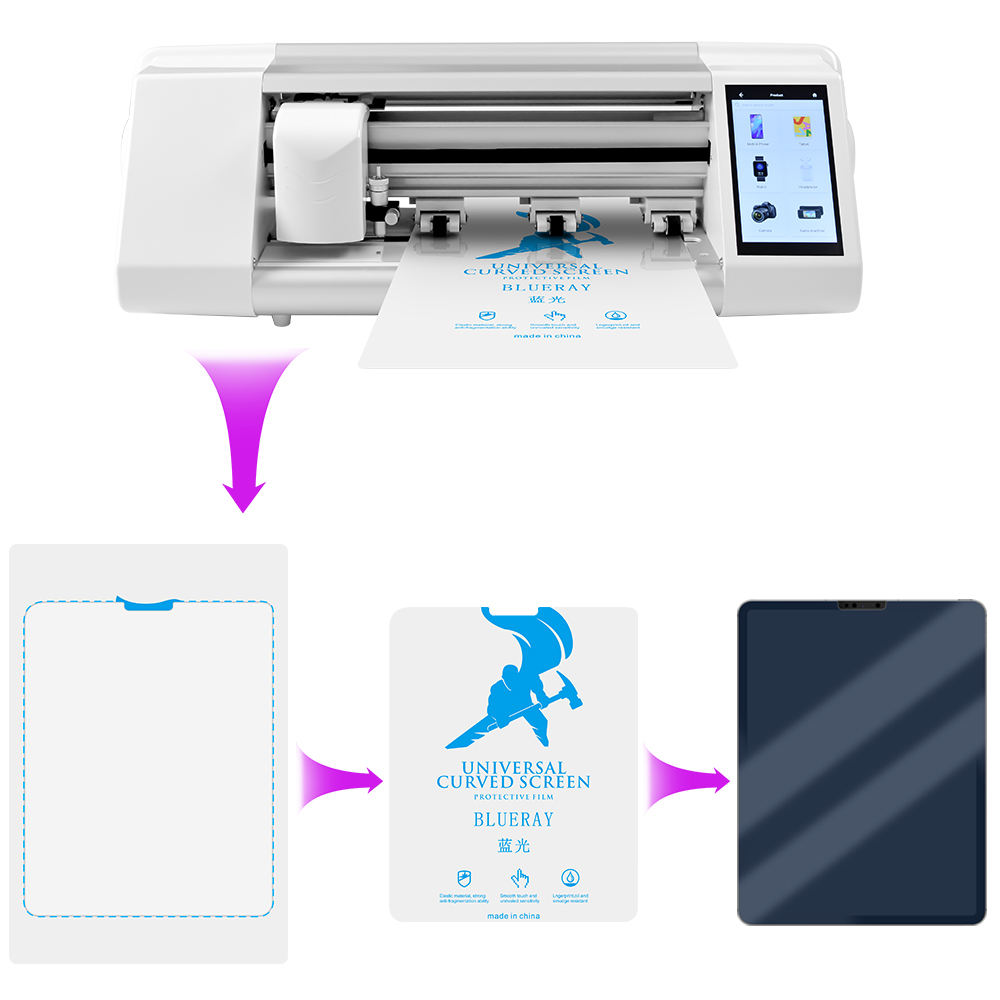 Premium Self-Repair Custom Cut Protective Smartphone Accessories Screen Protector Cutting Film Hydrogel for Tablet Ipad - Bild 2