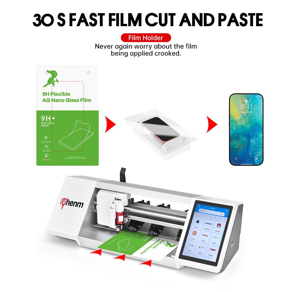 New 0.35mm Electroplate Universal Flexible HD AF Hybrid Glass Film Screen Protector 2.5D 7H Hardness 92% for Mobile Phone - Image 6