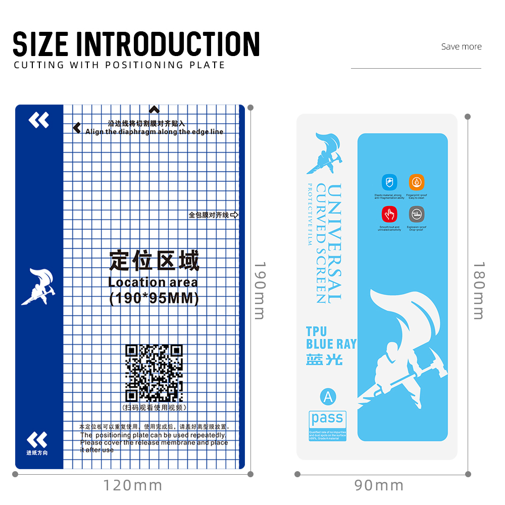 Anti Blue Light Phone Screen Protector Hydrogel Film Protective Matte Tpu Film Hidrogel Sheet - Kuva 5