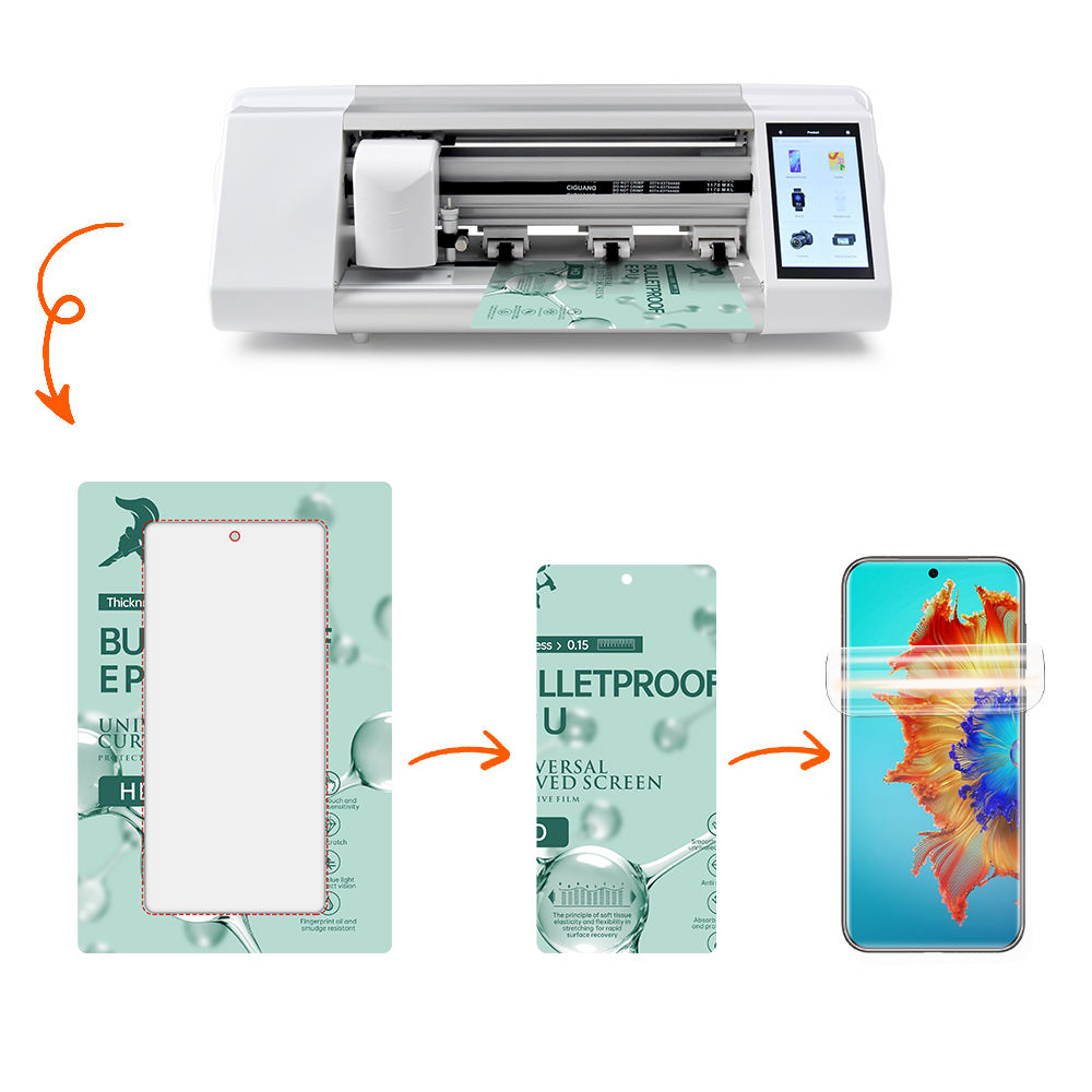 Hydrogel Matte Screen Protector Film Anti Glare TPU Protective Guard for iPhone for Samsung GPS Nano Devices - تصویر 3