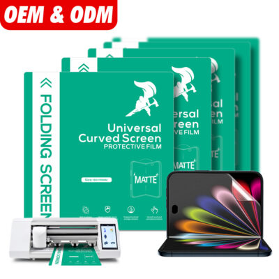 Universal Phone Protection Raw Materials Soft Screen Hydrogel Film EPU HD Matte Hydrogel Screen Protector Film for iphone Duo