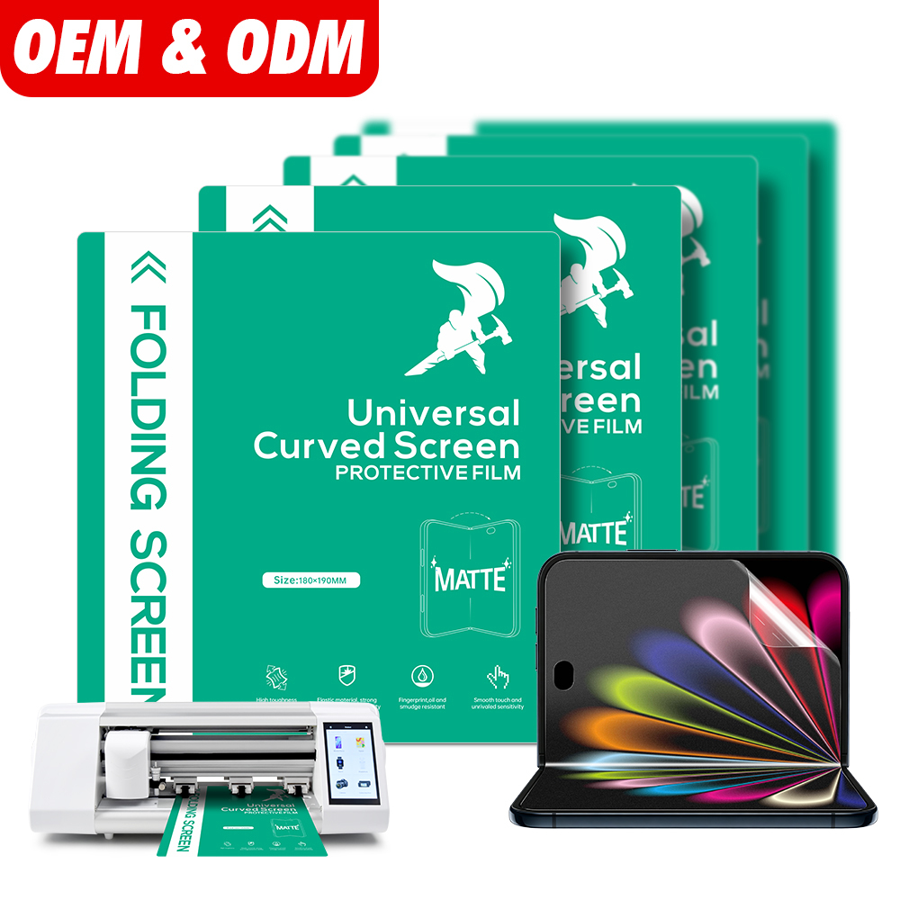 Universal Phone Protection Raw Materials Soft Screen Hydrogel Film EPU HD Matte Hydrogel Screen Protector Film for iphone Duo