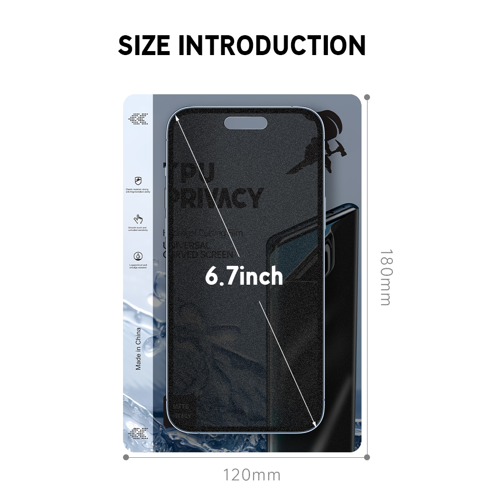 Anti Spy Hydrogel Micas De Hidrogel Mobile Phone Protective Screen Protector Film Privacy Protection for Cutter Machine - Kuva 4