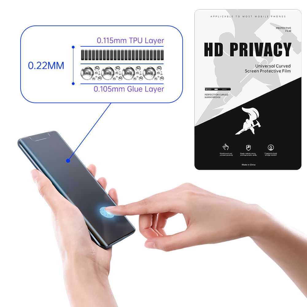 Hydrogel Screen Protector High Definition Privacy Film for Iphone Samsung - Imagem 4