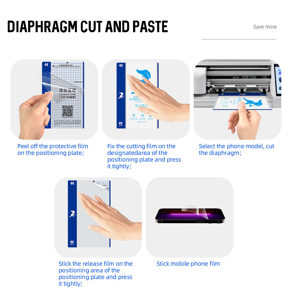 Sale Hydrogel Cutting Machines Films Tpu Mobile Phone Screen Protector Film - Slika 2