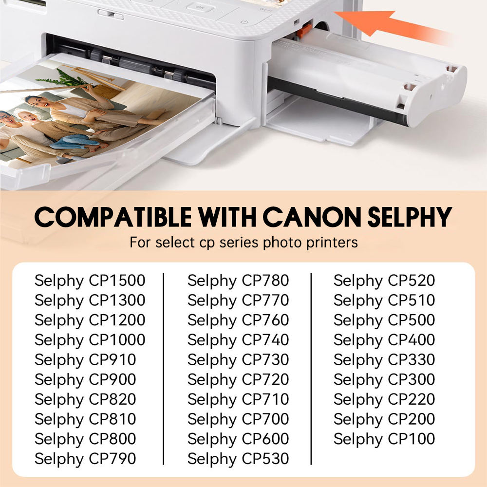 Selphy Glossy Photo Paper Paper Kp108in Compatible with Canon 4" X 6'' for Canon Kp108in CP1300 CP1500 CP1200 CP1000 - تصویر 6