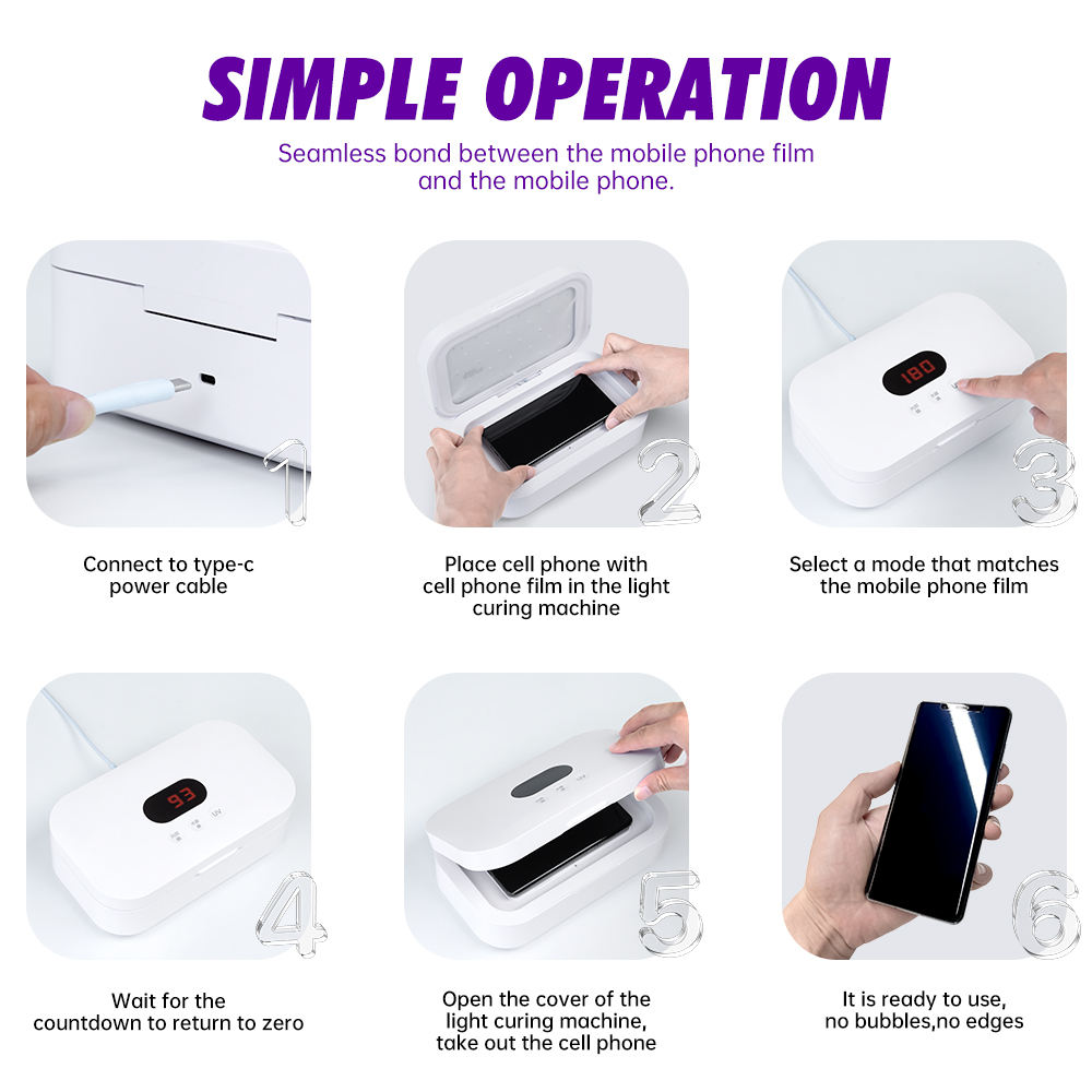 Hydrogel Film UV Screen Protector Vacuum Curing Machine for Mobile Phones UV Screen Protector - Image 3