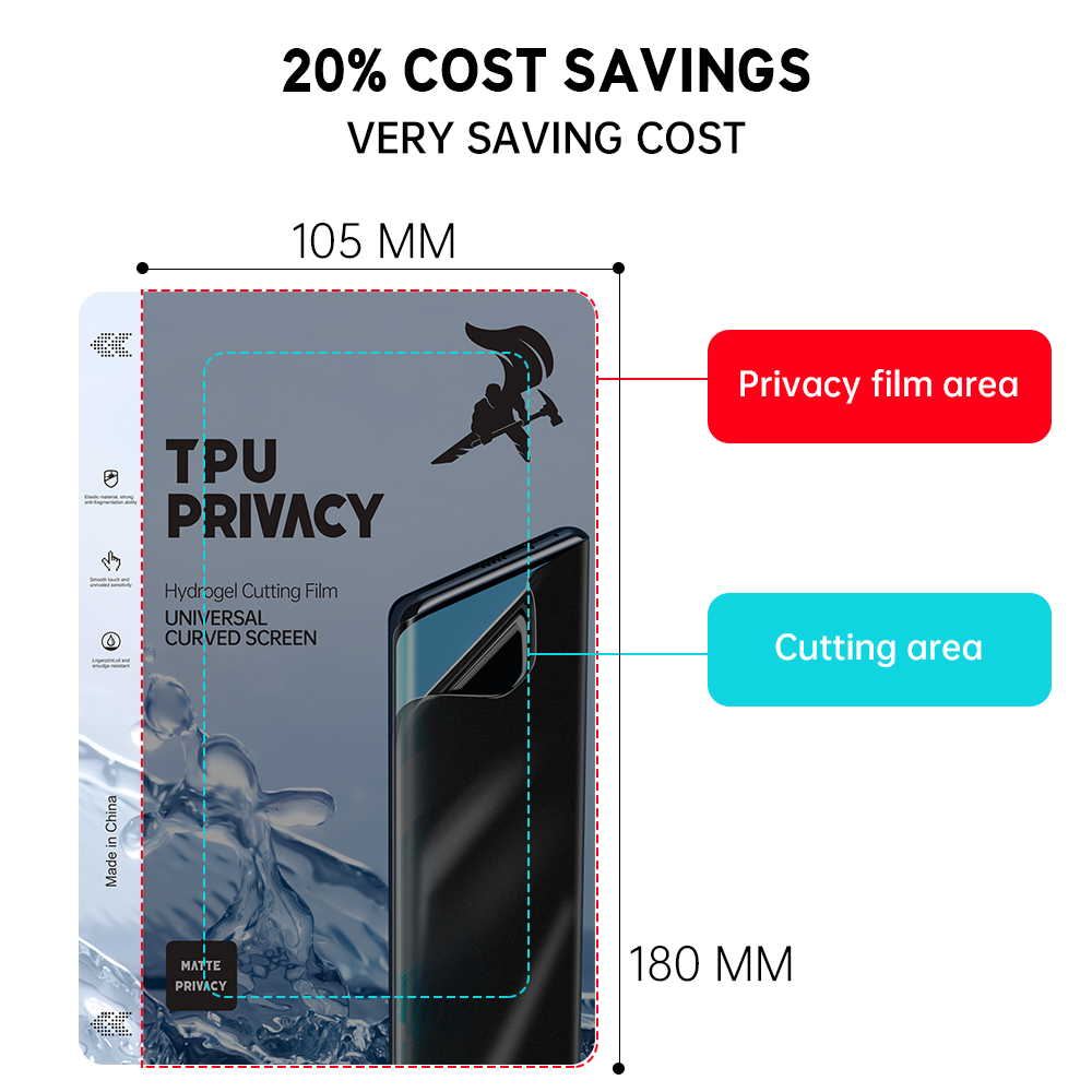Anti Spy Hydrogel Micas De Hidrogel Mobile Phone Protective Screen Protector Film Privacy Protection for Cutter Machine - Kuva 5