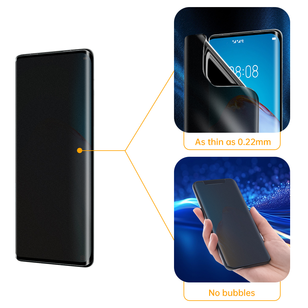 Full Coverage 3D Full Glue Hydrogel Anti Spy Tpu Privacy Screen Protector for Samsung Iphone Xiaomi - Slika 4