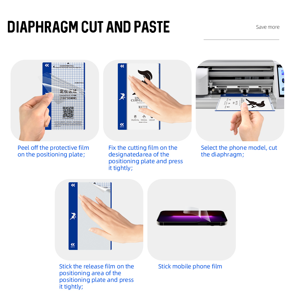 7-Inch Matte Tpu Protector De Pantalla Para Celular Hydrogel Soft Screen Film for Iphone 13 Pro - Image 4